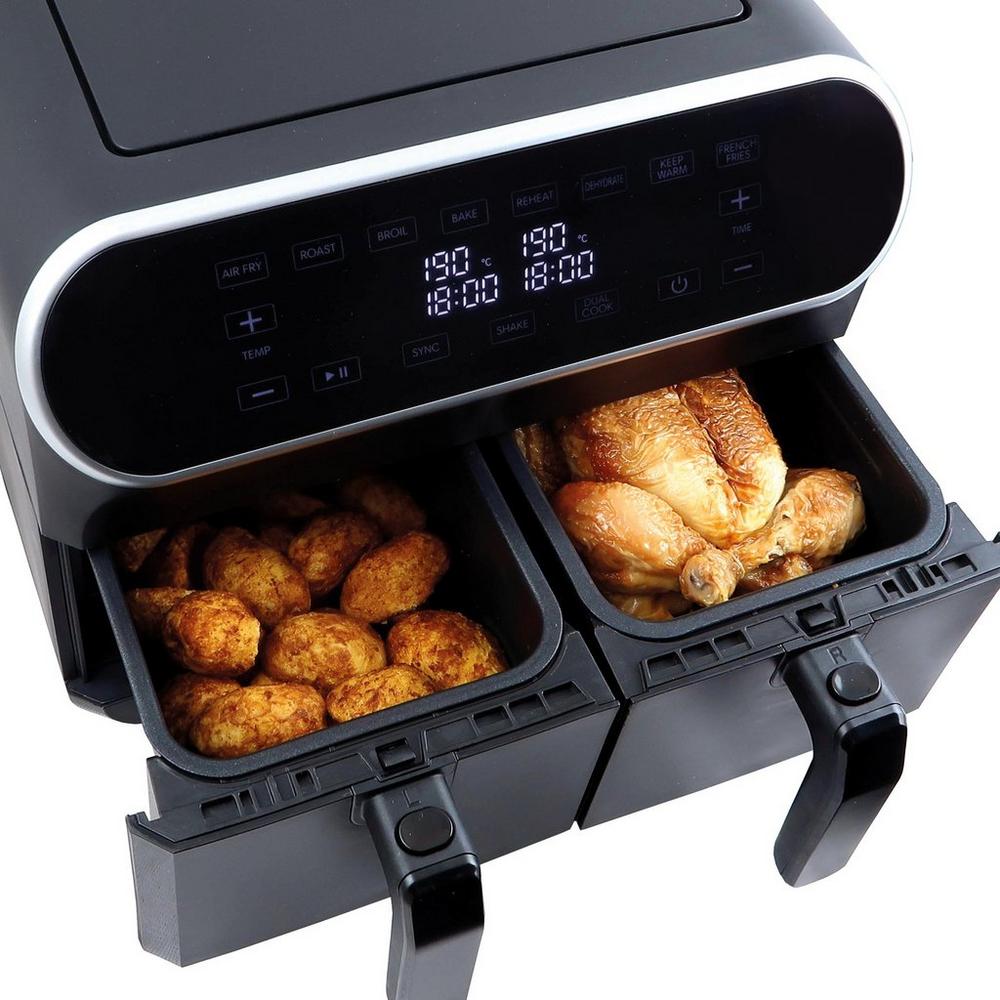 Statesman SKAF08017BK Digital Dual Zone Air Fryer - Black - View 5