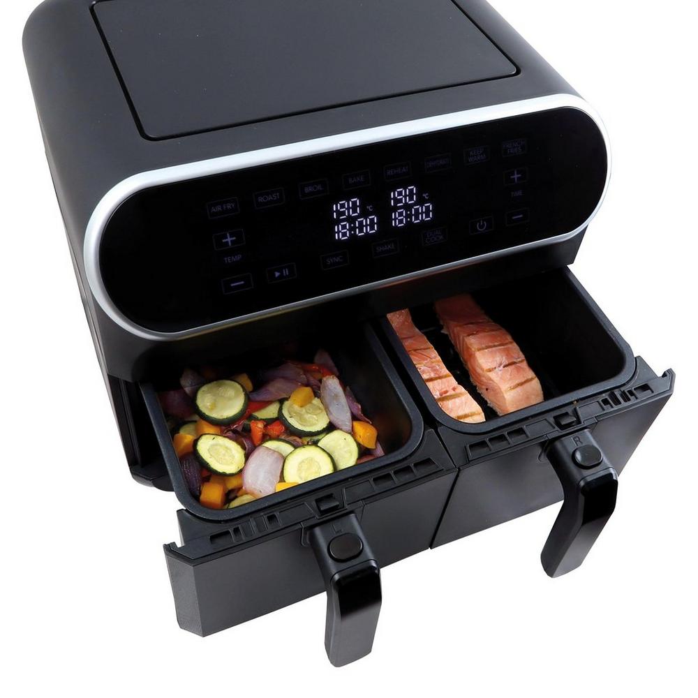 Statesman SKAF08017BK Digital Dual Zone Air Fryer - Black - View 6