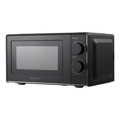 Statesman SKMS0720MPB Single Microwave Black - View 2