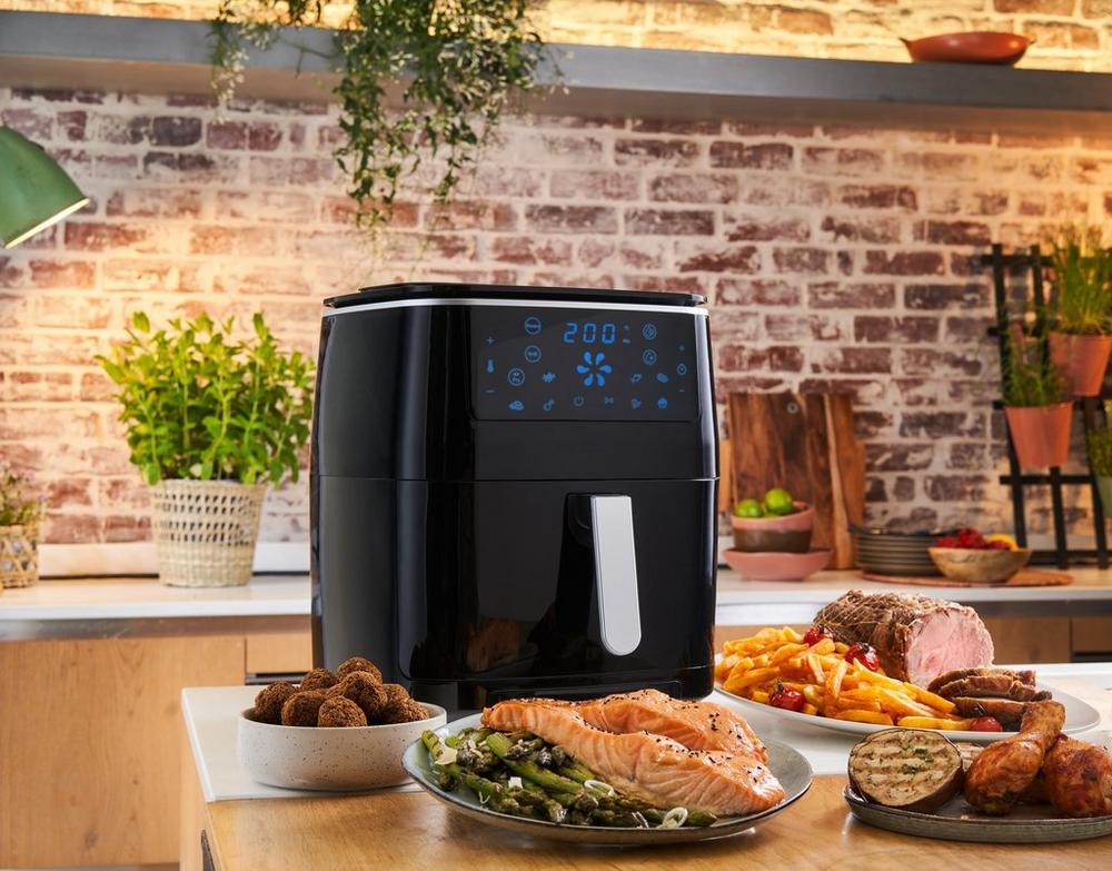 Tefal FW201827 EasyFry 3in1 Digital Air Fryer Grill & Steamer 6.2L Black - View 7