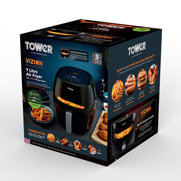 Tower T17072 Vortx Vizion 7 Litre Air Fryer With Digital Display - View 12